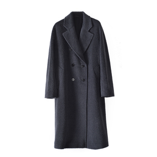 WITTYFOX意大利Babyllama&簇状ALPACA经典1O18O1毛呢大衣外套女冬