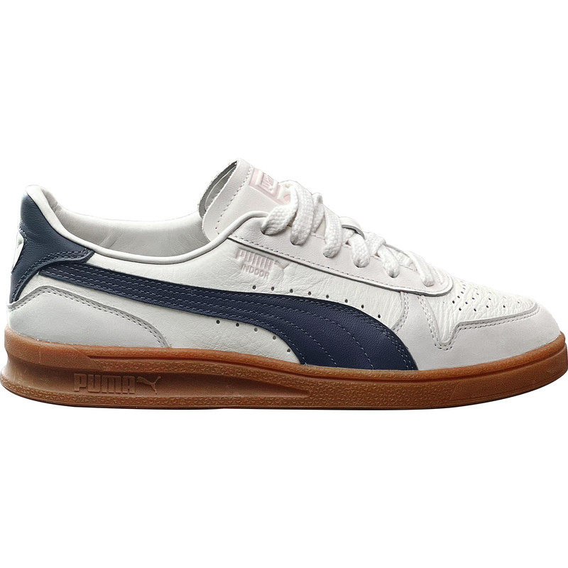 puma正品！米白棕底头层皮板鞋