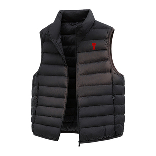 Ami iepo官方排骨羽绒马甲男女冬季新款轻薄鸭绒休闲百搭保暖外套