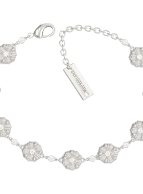 Mouhooland/暮后之地杏花手链小众设计手环原创情侣手链编织纹理