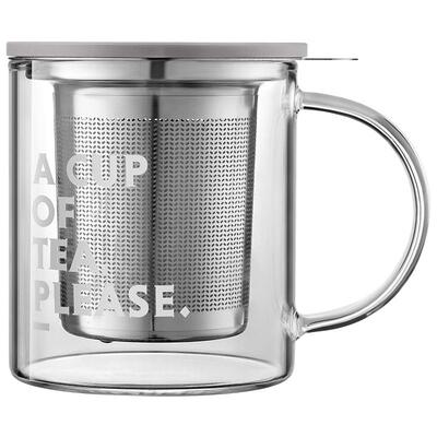 北鼎茶水分离泡茶杯过滤玻璃杯