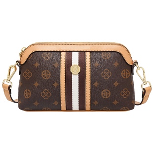 奥康小方包2025新款包包原创设计单肩包高级感老花女包时尚妈妈包