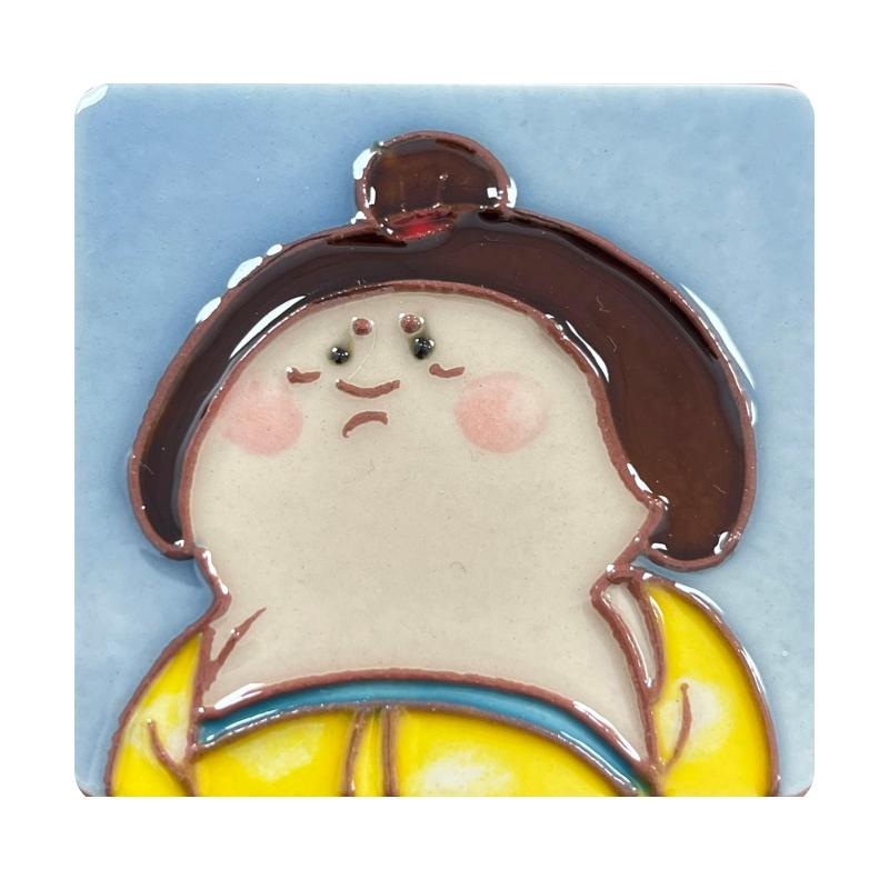 洛阳博物馆汉服旅游文创纪念品陶瓷冰箱贴原创设计风国潮风冰箱贴