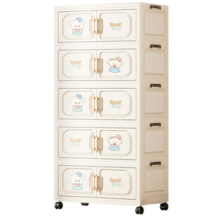 70/80宽折叠玩具收纳柜卡通儿童储物柜置物柜家用宝宝衣柜免安装