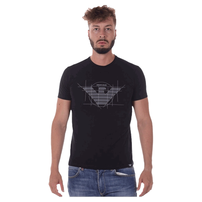 阿玛尼男牌圆领百搭短袖