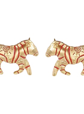 夏季新款斑马流苏蜡绳项链民族风百搭串珠项链小众设计款长项链女