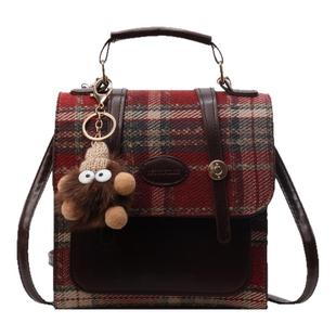 英伦风休闲双肩包包女2024新款时尚手提包学生百搭出游旅行小