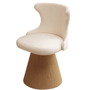 奶油风梳妆凳2026新款女生卧室可旋转化妆凳高级感化妆台美甲椅子