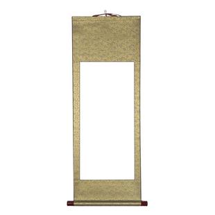 江左卷轴挂画空白毛笔字挂轴对开国画书法专业绘画专用半熟宣作品纸创作纸宣纸画轴立轴书画装裱横轴仿古定制