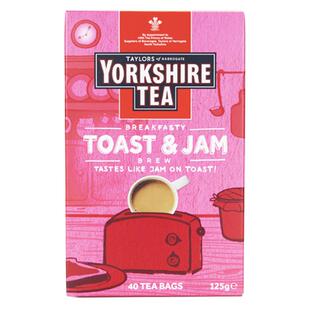 英国 taylors yorkshire茶约克郡吐司果酱味草莓红茶茶包英式奶茶