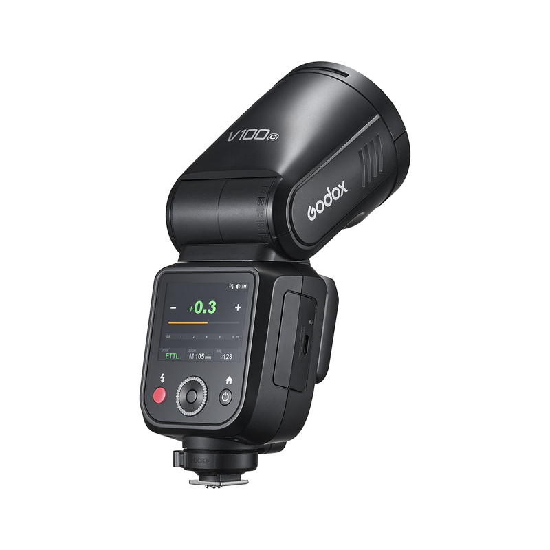【索尼专用】Godox神牛V100机顶闪光灯100W高速同步TTL外拍灯适用索尼相机外置摄影灯补光灯热靴灯