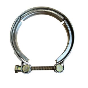 货车增压器卡箍排气管不锈钢中冷管双层带槽卡子排气波纹软管夹子