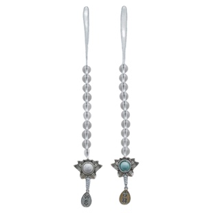 无尽藏天然白水晶计数器传统手拨计数器配饰DIY饰品配件