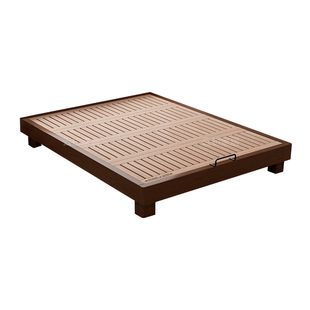 无床头实木榻榻米静音齐边床榫卯榉木排骨架床可定制任意尺寸