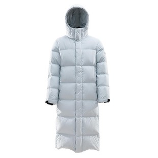 羽物男装400g高充绒科技防寒长款白鸭绒无性别羽绒服2024冬外套