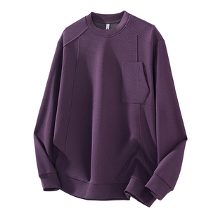 班尼路SK美式复古口袋卫衣男士春季春季宽松休闲长袖上衣套头衫YS