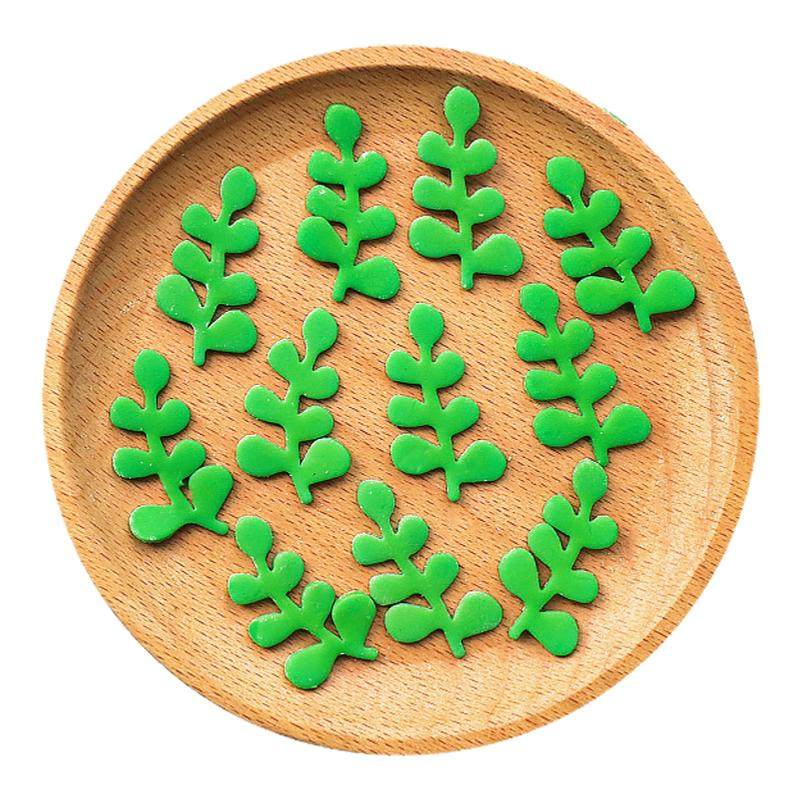 蛋糕装饰点缀胡椒木叶翻糖小花巧克力树叶子冰淇淋纸杯甜品插件