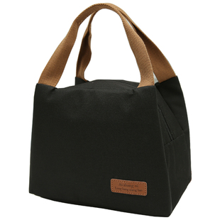 韩版纯色牛津布铝箔保温保鲜上班族手提带饭包学生用早午餐便当包