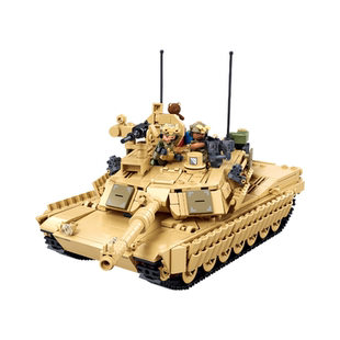 【粉丝专享】小鲁班军事主战坦克隐形战斗机拼装潮玩积木玩具模型