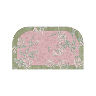 枝意中式诧寂风浴室地垫防滑硅藻泥吸水速干中国风卫生间踩脚垫子