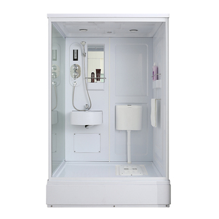 整体卫生间一体式家用蹲坑淋浴房沐浴房集成卫浴移动厕所蹲便