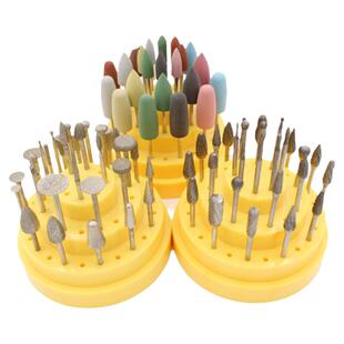 牙科口腔打磨机低速磨头钨钢金刚砂石橡胶抛光树脂打磨机技工套装