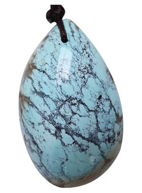 天然原矿绿松石随形饰品礼物吊坠