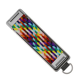 手机推拉式指环扣支架伸缩彩虹纯色壳环扣硅胶编织腕带支架后背贴挂钩防摔折叠屏通用魔环粘贴式多功能夹扣