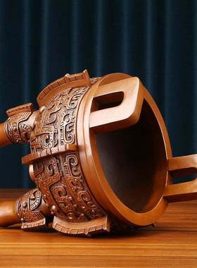 紫铜入己鼎摆件鼎盛千秋客厅办公室商务礼品鼎公司开业乔迁礼品