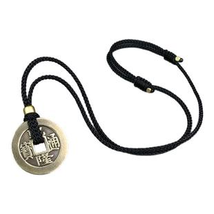 平安文玩扣坠绳绳吊坠扣绳戒指挂绳钱币绳子可调节黑绳红绳编制绳