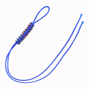 浅彩平结拉圈手工编织线圈绑吊坠尾线钥匙扣假拉环手链项链饰品绳