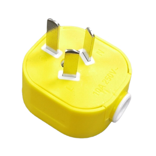 工地简易接线2插脚电源三脚3相插孔可转动二极母头10a16a纯铜插头