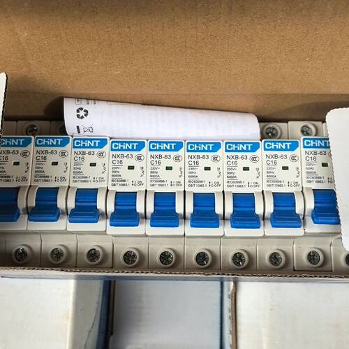 询价下单正泰小型断路器NXB一63 ，全新工程剩余，1PC16A，4
