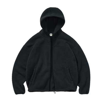 714street羊羔绒基础连帽夹克