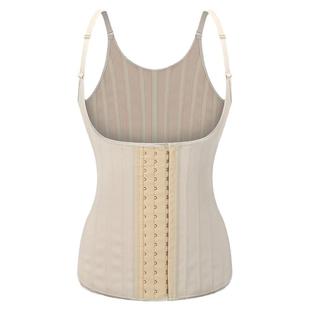 发热塑腰收腹束腰乳胶拉链吊带背心露胸塑身美体衣暴汗胸托塑身衣