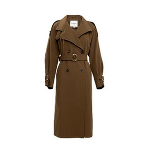 街头风宽松翻领长袖春秋立领中长款风衣气质秋季时尚休闲百搭外套