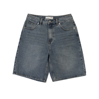 情侣款夏季水洗蓝短裤下装玩樂局