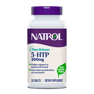 Natrol美国5-HTP五羟色胺酸200mg调血清素多巴胺助睡眠非褪黑素30