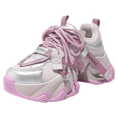 达芙妮2025冬季新款加绒老爹鞋女