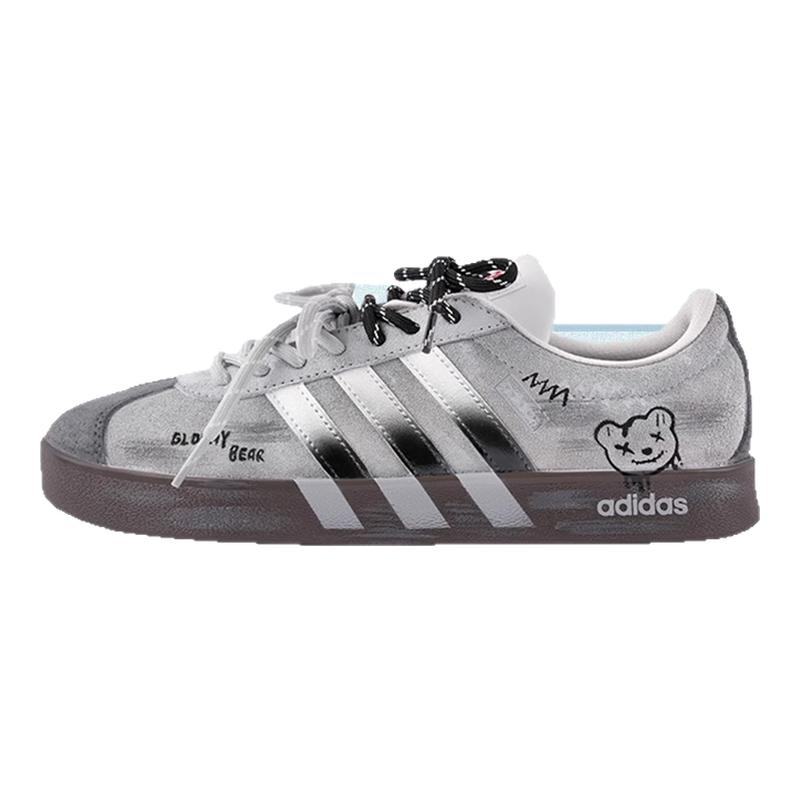 Adidas neo VL 暴力小熊做旧低帮休闲百搭情侣板鞋男女通用定制款