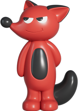 兔子狐狸创意家居桌面收纳摆件