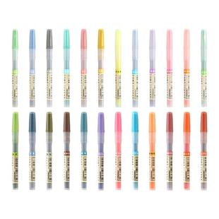 点石按动荧光笔替芯柔色系荧光系闪光笔芯银光笔替芯粗划重点套装标记笔涂鸦笔芯糖果色学生用专用替芯8051