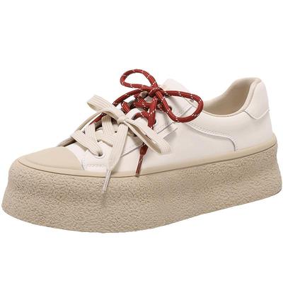 百丽鸳鸯撞色饼干底板鞋