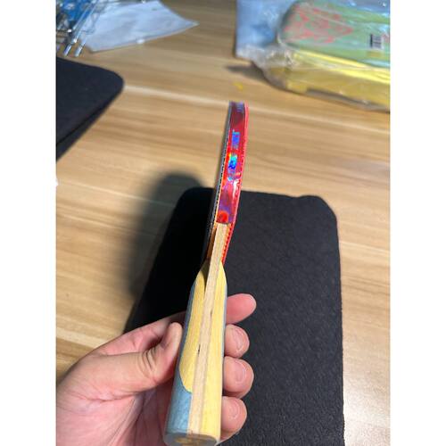 议价红双喜DHS狂飚六星乒乓球拍横拍反胶弧圈结合快攻H6002含维修