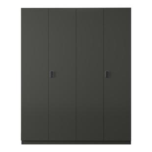 鞋柜收纳柜一体靠墙家用门口带密码锁外楼道电梯口实木门外走廊柜