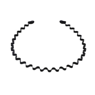 New Arrival Popular Metal Headband Black Wavy Hairband黑发箍