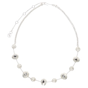 PUPILCASKET 风烛环链 纯银高级时装珠宝小众设计复古项链