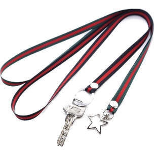 老人小孩学生条纹防丢钥匙扣工牌手机校卡锁匙圈挂脖子长绳子包邮