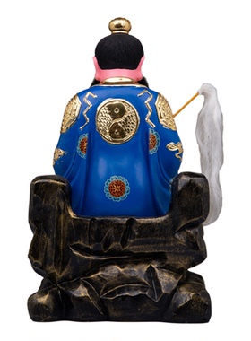 茅山祖师爷神像树脂道家茅山派的祖师爷三茅真君家用供奉摆件平安