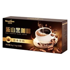蓝山黑咖啡无糖精0蔗糖0脂美式浓缩速溶粉正品旗舰店减搭燃左旋脂